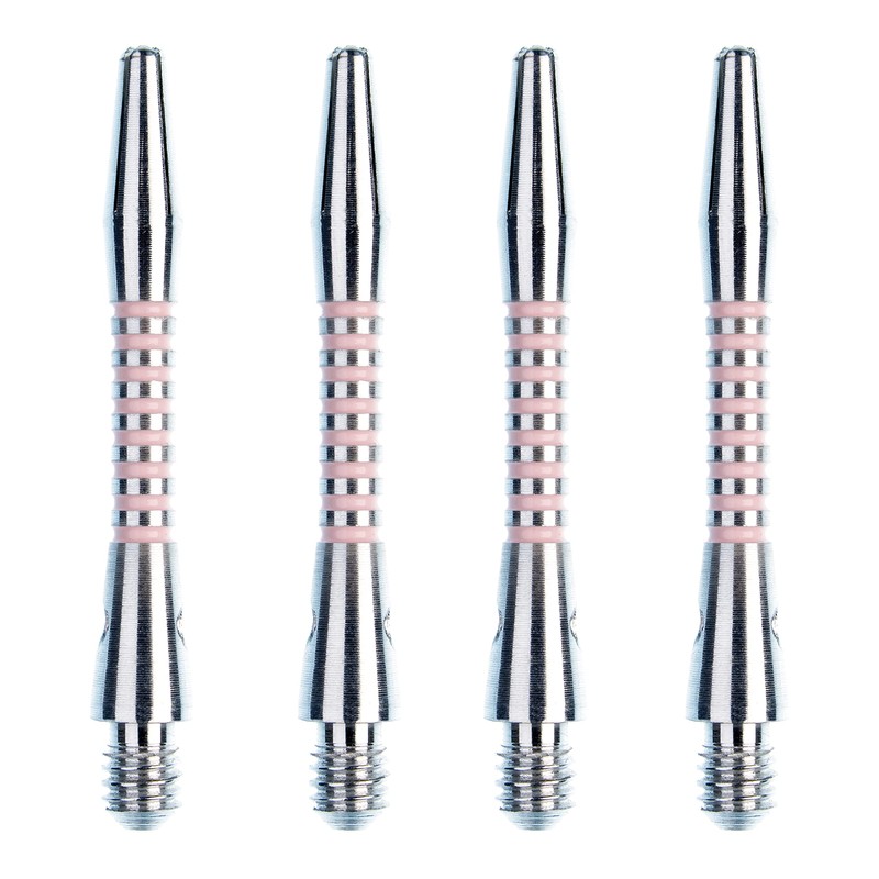 WINMAU Black, Pink and Silver Aluminium Dart Shafts (Stems) in