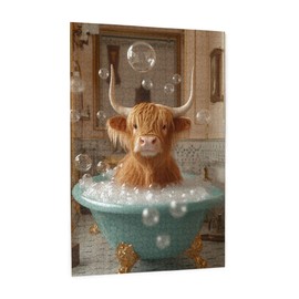 Vextrovia Fun Highland Cow Bathing, Puzzles for Adults 1000 Pieces, Adult Wooden Jigsaw Puzzle Gift, 1000 Piece Vibrant Jigsaw, Ideal for Relaxation and Family Fun, Enjoy The Puzzle Solving Process