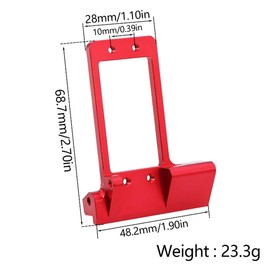 RC BTA Servo Mount for SCX10 III AR45P Portal Axle - Low Center of Gravity Upgrade - 1/10 RC Crawler Performance Part (Silver)