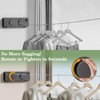 Danpoo Retractable Clothesline, Anti-Sag Adjustable Knob Heavy-Duty Clothes Line for