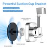 Shower Head Holder, No Drilling, Suction Cup, 120° Adjustable Shower