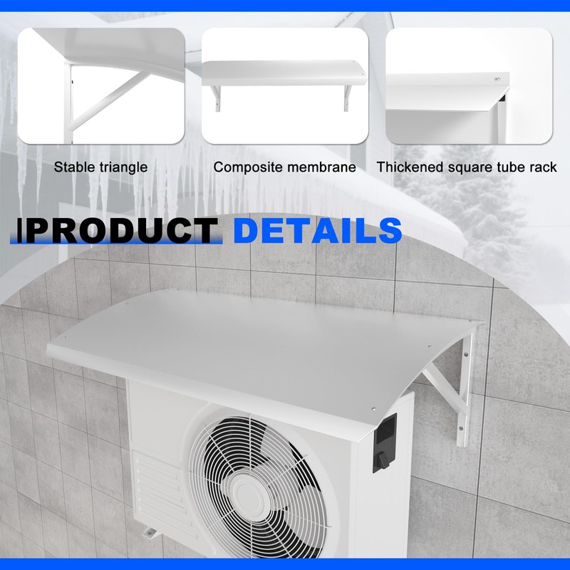 41.7in Outdoor Mini Split Cover Condenser Sun Shade, Air Conditioner