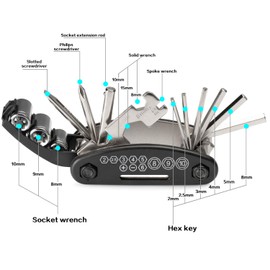 AVPLUS Electric Bike Accessories-B, M, Black
