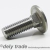 Carriage Bolts M12 x 80/80 DIN 603 Stainless Steel A2