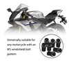 10PCS Motorcycle Windshield Bolts Screws Kit, Aluminum Alloy Motorbike Windscreen