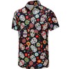 KYKU Skull and Flower Shirt Casual Button Up Shirts for