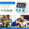 VINPAM Digital Kitchen Timer with Magnetic Back, Vertical Stand, and