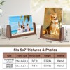 Awaydol 5x7 Wooden Photo Picture Frame 2 Pack,High Definition Shatter
