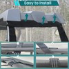 QYMOTO Polaris RZR XP 900 Rear Window,Rear Windshield, Canvas Soft