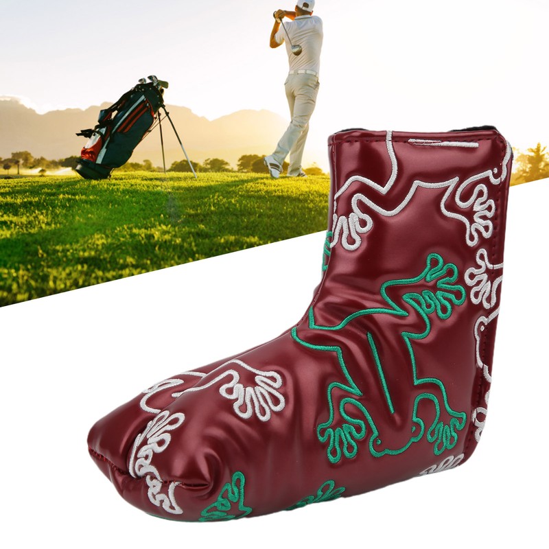 Golf Putter Headcover Embroidery Putters PU Protective Head Cover Magnetic