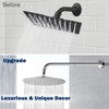 NearMoon Shower Arm, Extra Extension Arm with Flange, Stainless Steel
