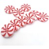 50 x Red White Resin Round Sewing Buttons