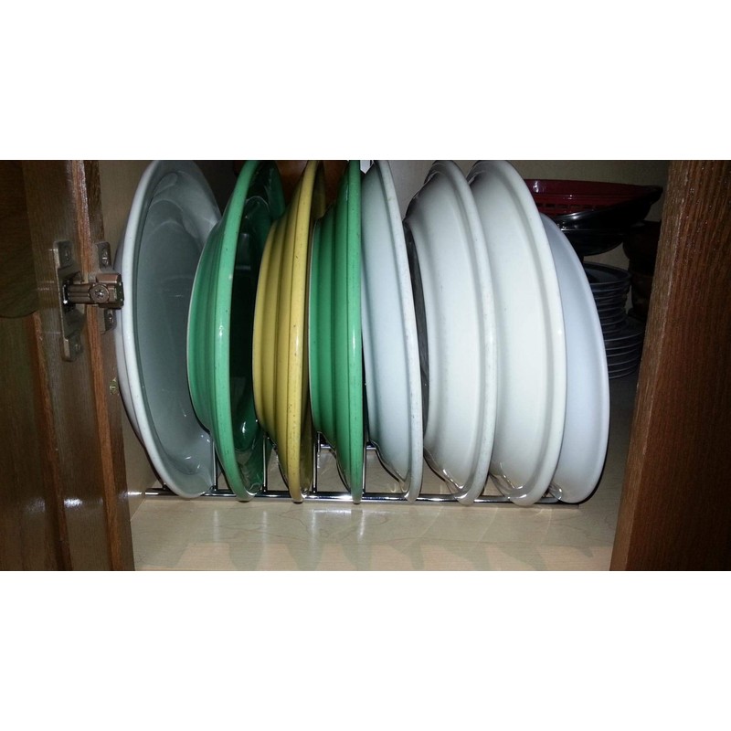 Slideep Pot Pan Lid Holder Drying Rack, Bakeware Lid Storage