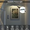 Picture Light with Remote, 13.7IN/35CM Painting Light, 4400mAh Battery, Adjustable