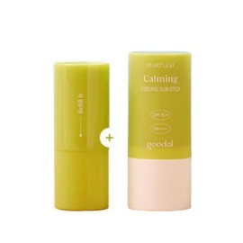 goodall Goodal Sun Stick Clear Houttuynia cordata Calming Cooling Original 19g + Refill 19g / 구달 선스틱 맑은 어성초 진정 쿨링 본품 19g+리필 19g