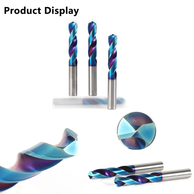 ‌AYCHOLIZ 6pcs Carbide CNC Drill Bit Set - 55 HRC