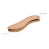 Natural Leather Cork Layer Insoles for Women, Shoe Insoles, Replacement