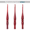 Ommi Ergonomic Handle Crochet Hooks | Handcrafted 7’’ Red Swirl