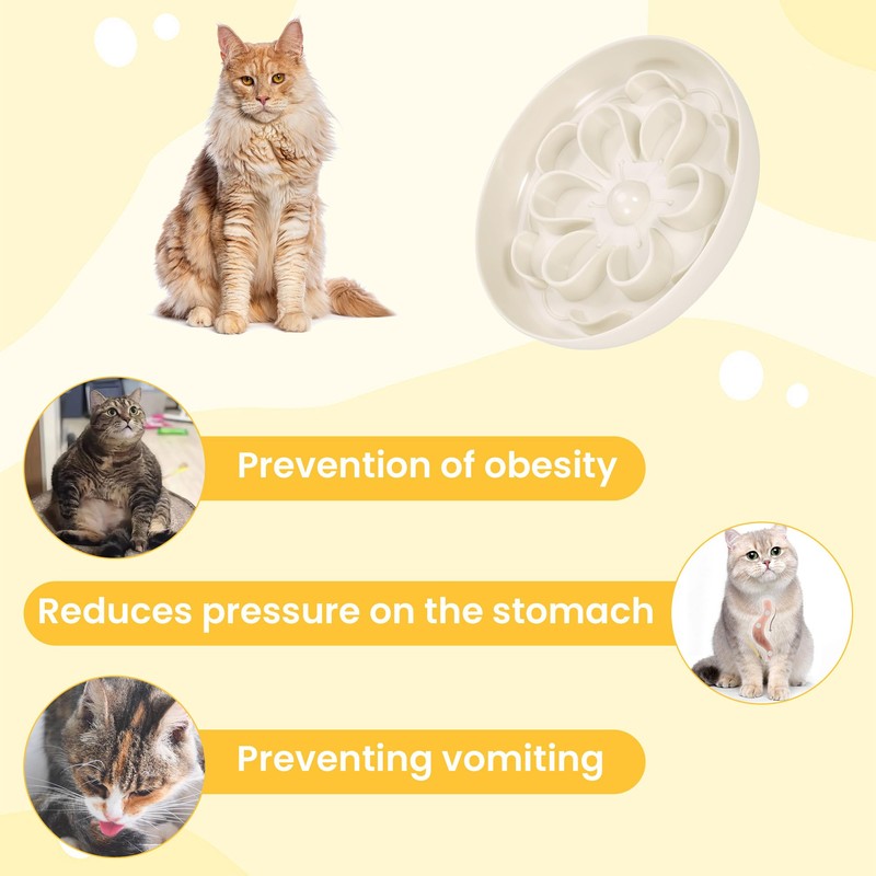 Hejo Slow Feeder Cat White