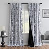 MEETSKY Boho Blackout Leaves Patterned Curtains 84 Inch Long 2
