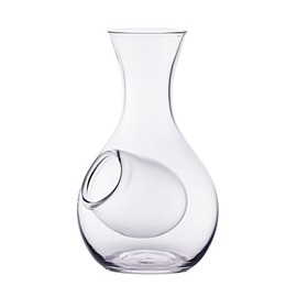 Urban Tokyo Japanese Cold Sake Wine Glass Decanter 12 fl oz Sake Bottle with Ice Cavity Pocket For Home or Restaurant Use (Clear Pocket Cavity)