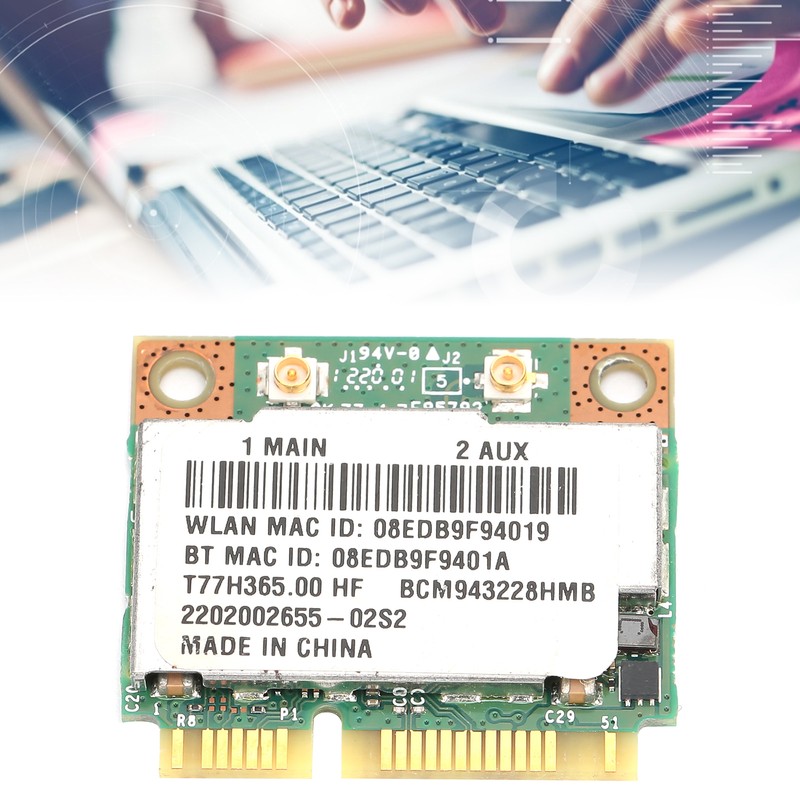 Wireless Network Card Bluetooth 4.0 Adapter BCM943228 T77H365.00 HF 300M