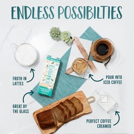 Oatsome Organic Oat Milk - Barista Blend, (Pack of 6), Dairy-Free, Gluten-Free, 202.8 Fl Oz