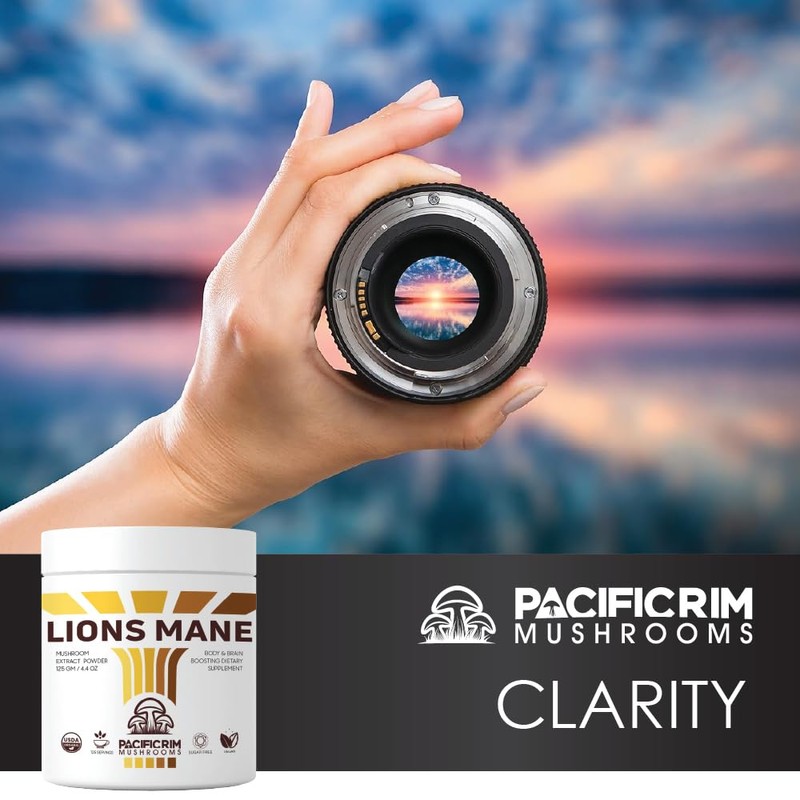 Pacific Rim Mushrooms | 125 Grams of Lions Mane Supplement