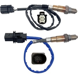 Broaug 2Pcs Oxygen O2 Sensors (Upstream 234-5068 + Downstream 234-4575) for 2012-2018 Ford Focus 2.0L L4 Non-Turbo / 2013-2014 Ford Fusion 1.6L L4 Turbo DS7Z-9F472-A CV6Z-9G444-B