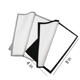 4Pcs Silver Polishing Cloth Large Jewelry Cleaning Cloths,Multi-Layer Double-Sided Jewelry Cleaning Cloth for Gold,Sterling Silver, Platinum, Silver Jewelry Cleaner Tarnish Remove