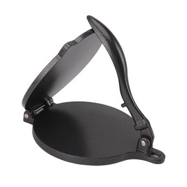 Prensa de Tortilla de Aleación de Aluminio, Herramienta Multifuncional Eficiente para Hacer Hamburguesas de Pastel de Pizza para Uso Doméstico (20cm negro)