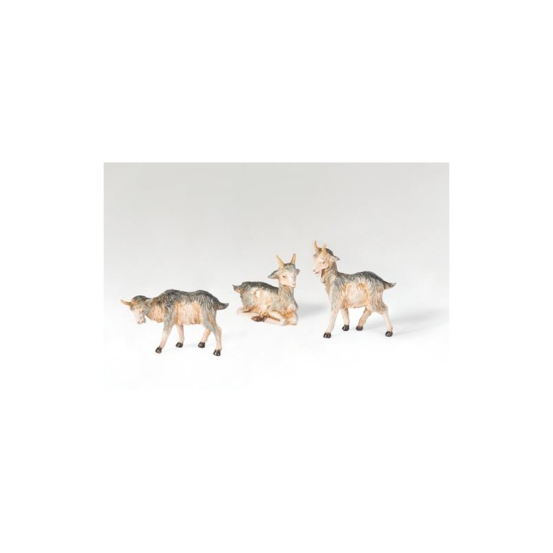 Fontanini by Roman, 3.5" Scale 3 Pc Goat Figure Set,