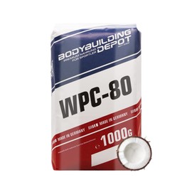 Bodybuilding Depot Whey Protein Powder 1 kg Coconut Environmentally Friendly Packed in Paper