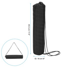 PATIKIL 17x6 Inch Ultra Mini Tripod Monopod Case Bag, Nylon Foldable Tripod Carrying Case Storage Bag with Shoulder Strap for Outdoor Travel Camping, Black