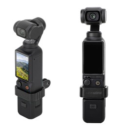 Anbee Pocket 3 CNC Aluminum Alloy Accessory Mount Expansion Frame with Tripod Mount Adapter Compatible with DJI Osmo Pocket 3 Action Camera (Black)