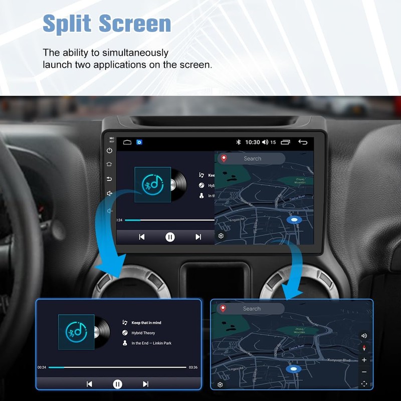 Car Radio Stereo for Jeep Wrangler JK Compass Grand Cherokee