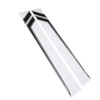 2pcs Car Side Door Sticker Waterproof Universal Sports Racing Style