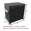 Peastorm 12V Car/RV/Marine Battery Box, Steel Battery Relocation Kit for