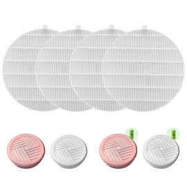 Nail Dust Collector Replacement Filters Compatible with MelodySusie dust Collector Filter Reusable Dust Filter for Model HPro/SProR for Nail Tech Nail Salon Spa Nail Supplies Accessories (4 Pack)