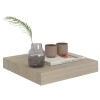2pcs Oak 9.1"x9.3"x1.5"MDF Floating Wall & Display Shelvescolor: Brown Color