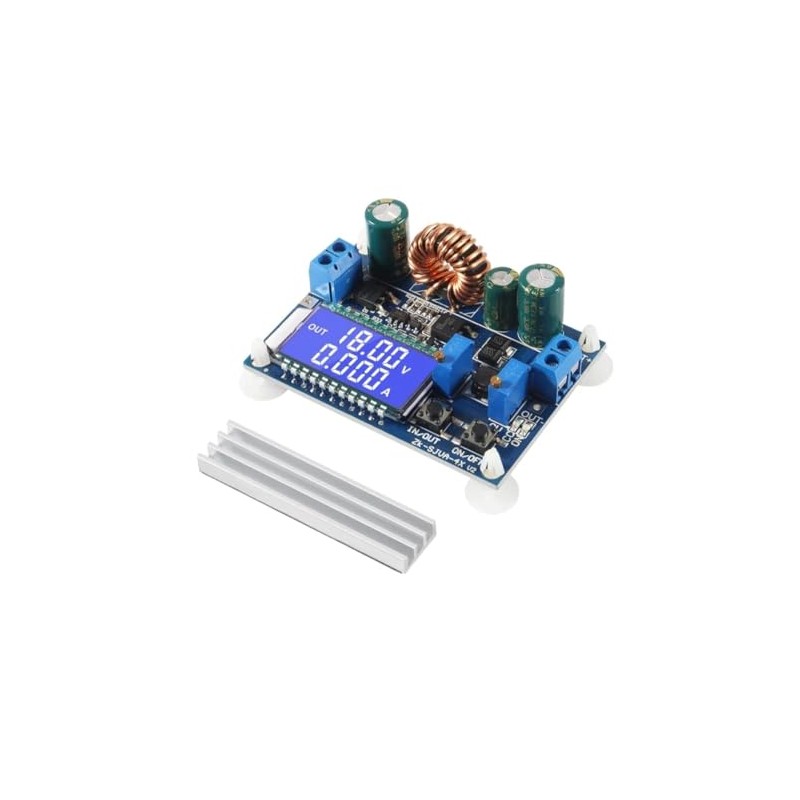 DC Buck Boost Converter, 5.5-30V to 0.5-30V, 4A 35W LCD