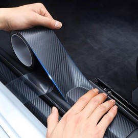 Protector Film Car Door Guard Auto Protective Film Door Film Side Sill Guard Cushion Edge Protector Tape Type Anti Scratch Anti-Crash Door Edge Molding Car Door Bumper Protection Tread Prevention