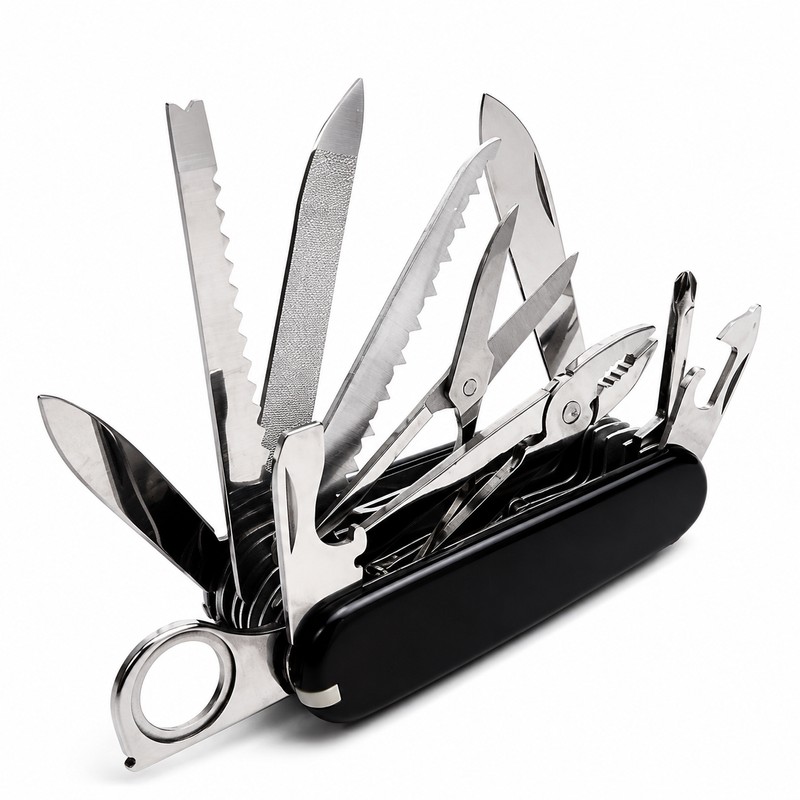 17-in-1 Multi-Tool Pocket Knife for Outdoor Use – Compact Folding
