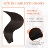 XDhair Weft Hair Extensions Brown Human Hair Weave Hair Extensions
