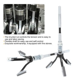 BOROCO VT01138 Cylinder Hon Device, Adjustable 3-Jaw Polishing Tool, Honing Brush for Cars, Trucks, Buses 19-64 mm