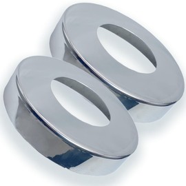 Upgrade 316 Stainless Steel Pool Ladder Escutcheon - Suitable for use on Saltwater Vessels Escutcheons Plates Fits for 1.9" Inner Diameter Tubing Covers for Inground Pools Thickness: 37mil 2 Pack