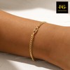 FASHGOOD 18K Gold Plated Evil Eye Bracelet for Women,Adjustable Bracelets