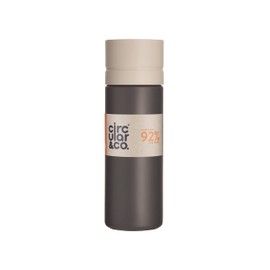 Circular and Co Leakproof 600ml Reusable Water Bottle made from 92% Single-Use Bottles (Grey Bottle & Grey (Chalk) Lid)