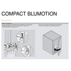 Blum 39C355B.25 Compact BLUMOTION 39C Hinge, Soft-Close, 110 Degree, 1-9/16