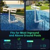 LED Pool Fountain with Remote, Rechargeable Waterfall Spray for Inground